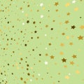 Gold star background. Golden stars confetti. Vector illustration Royalty Free Stock Photo