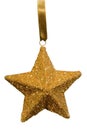 Gold Star Christmas Ornament