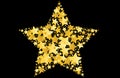 Gold star illustration