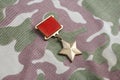 The Gold Star medal is a special insignia that identifies recipients of the title 