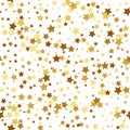 Gold star seamless pattern