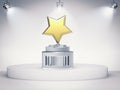 Gold star trophy