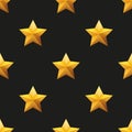 Gold Star Universal vector seamless patterns