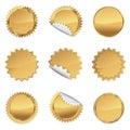 Gold Starbursts Set, Illustration