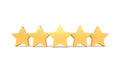 Gold stars 3d