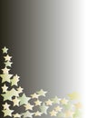 Gold Stars On Dark Gradient Background Multicolored Illustration Royalty Free Stock Photo