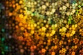 Gold stars shimmer in different shades, starry bokeh, background Royalty Free Stock Photo
