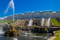 A Gold Statue at the Peterhof Grand Palace in St. Petersburg