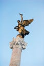 Gold statue of a symbolic peace's angel, Rome