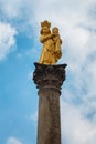 Gold Statue of Virgin Mary - Svata Hora , Pribram