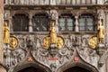 Gold Statues At The Basilius Royalty Free Stock Photo