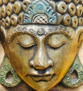 Gold statuette of Buddha head