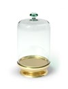 Gold stay with glass bell 3d model