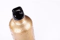 Gold steel bottle Royalty Free Stock Photo