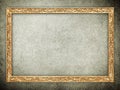 Gold stone frame background Royalty Free Stock Photo