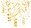 Gold Streamer Royalty Free Stock Photo