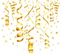 Gold Streamer Royalty Free Stock Photo