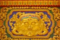 Gold stucco design of native thai style