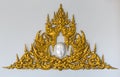 Golden Thai style stucco Royalty Free Stock Photo