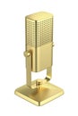 Gold studio microphone
