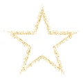 Gold template star for banner, card, vip, exclusive, certificate