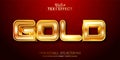 Gold text, shiny gold style editable text effect