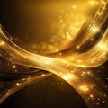 Gold texture background,abstract fantasy gold background with light and bokeh effect