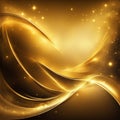 Gold texture background,abstract fantasy gold background with light and bokeh effect Royalty Free Stock Photo