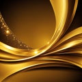 Gold texture background,abstract fantasy gold background with light and bokeh effect Royalty Free Stock Photo