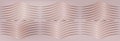 Vector geometric pattern, element of gold wavy lines in a minimalist style. modern seamless figure in rose gold gradient for