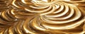 A gold textured surface with a smooth, polished finish, highlighted by subtle, swirling patterns Royalty Free Stock Photo