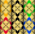 Gold Thai style complex pattern