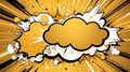 gold theme exploding pop speech bubble bac ai generated