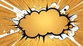 gold theme exploding pop speech bubble bac ai generated