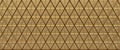 Gold tiled triangular abstract texture background. Extruded triangles surface.