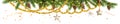 Gold tinsel banner Royalty Free Stock Photo