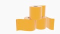 gold toilet paper. Concept of the price idea , illustration of high demand