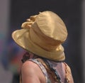 Gold Top Hat at Jazzfest Royalty Free Stock Photo