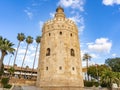 Gold Tower in Seville, Andalusia, Spain. Royalty Free Stock Photo