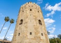 Gold Tower in Seville, Andalusia, Spain. Royalty Free Stock Photo