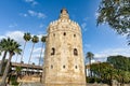 Gold Tower in Seville, Andalusia, Spain. Royalty Free Stock Photo