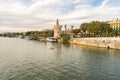 Gold Tower in Seville, Andalusia, Spain. Royalty Free Stock Photo