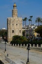 Gold tower, Seville, Andalusia, Spain Royalty Free Stock Photo