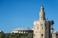 Gold Tower in Seville, southern Spain. Royalty Free Stock Photo