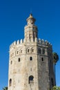 Gold Tower in Seville, southern Spain. Royalty Free Stock Photo