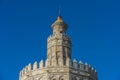 Gold Tower in Seville, southern Spain. Royalty Free Stock Photo