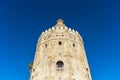 Gold Tower in Seville, southern Spain. Royalty Free Stock Photo