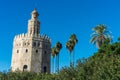 Gold Tower in Seville, southern Spain. Royalty Free Stock Photo