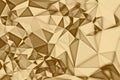 Gold triangle mosaic golden polygonal, abstract