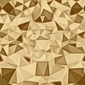 Gold triangle mosaic golden polygonal, triangular